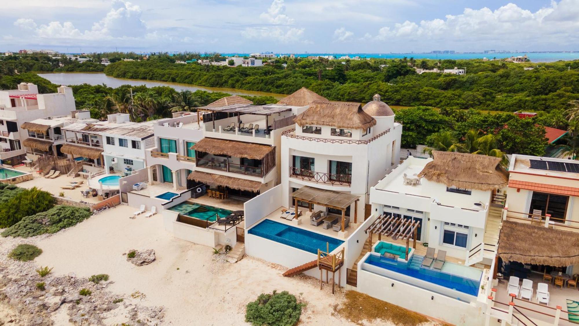 Casa Javi- Ocean Front Located Mid Isla Mujeres Villa Dış mekan fotoğraf